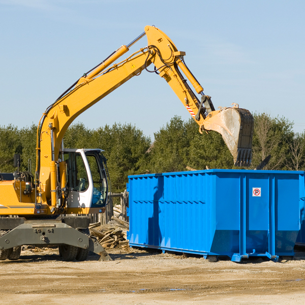 can i choose the location where the residential dumpster will be placed in Oskaloosa IA